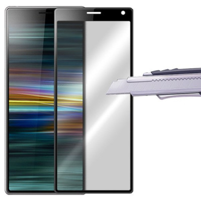 Скрийн протектори Скрийн протектори за Sony Скрийн протектор от закалено стъкло за 3D FULL SCREEN за Sony Xperia 10 / Sony Xperia XA3 с черен кант